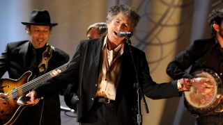 Bob Dylan performs onstage during The 53rd Annual GRAMMY Awards held at Staples Center on February 13, 2011 in Los Angeles, California. 
