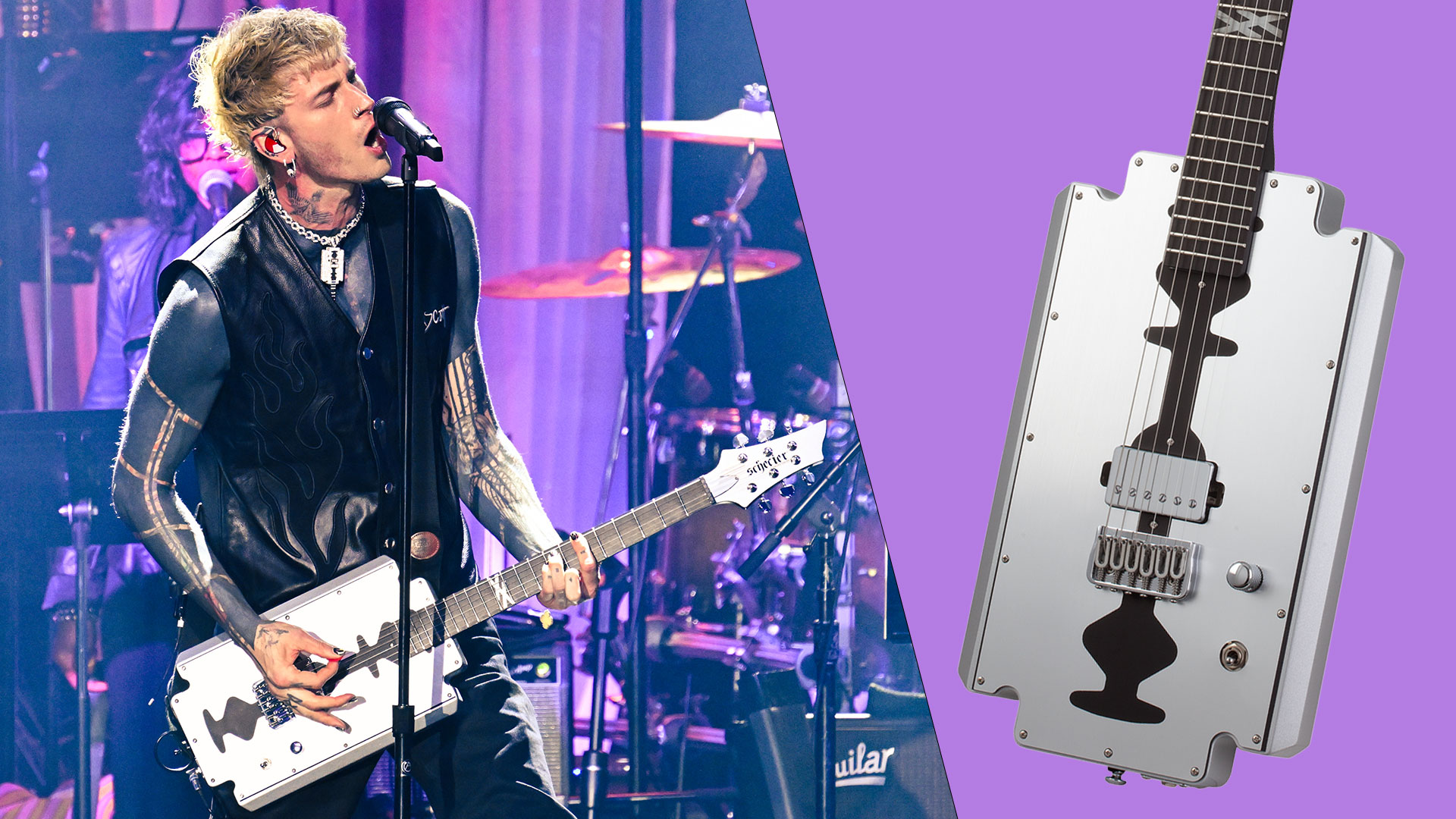 mgk performs onstage at the Pre-Grammy Gala on January 31, 2026 in Los Angeles, California