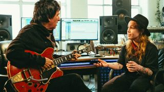 Johnny Marr and Rebecca Mardal