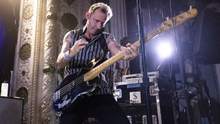 Mike Dirnt of Green Day performs live at the Lollapalooza After Party at The Metro on July 29, 2022 in Chicago, Illinois. 