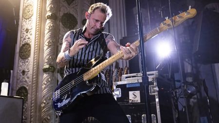 Mike Dirnt of Green Day performs live at the Lollapalooza After Party at The Metro on July 29, 2022 in Chicago, Illinois. 