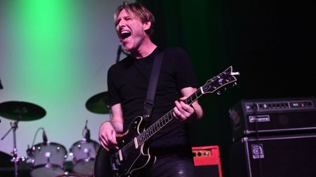 Producer/musician Tyler Bates performs onstage during Charity Bomb Presents Strange 80's 3D benefit concert at The Fonda Theatre on June 01, 2019 in Los Angeles, California