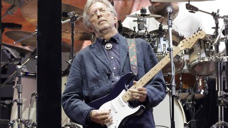 Eric Clapton performs onstage during Day 2 of Eric Clapton's Crossroads Guitar Festival at Crypto.com Arena on September 24, 2023