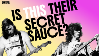 David Gilmour and Keith Richards playing against the headline: "Is this their secret sauce?"