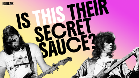 David Gilmour and Keith Richards playing against the headline: "Is this their secret sauce?"